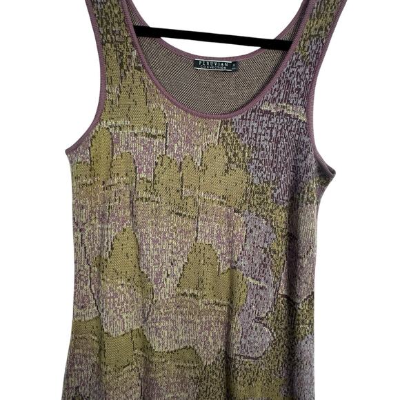 Peruvian Connection Sangiovese Pima Cotton Sheath Dress Size Medium Purple - Picture 1 of 4